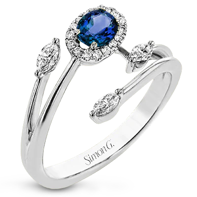 Color Ring in 18k Gold with Diamonds