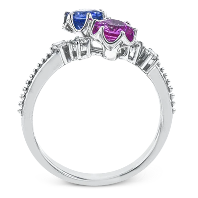 Color Ring in 18k Gold with Diamonds - Image 3