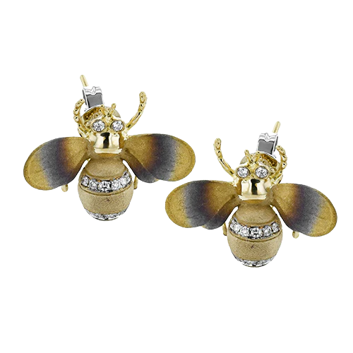 Earring in 18k Gold with Diamonds - Image 2