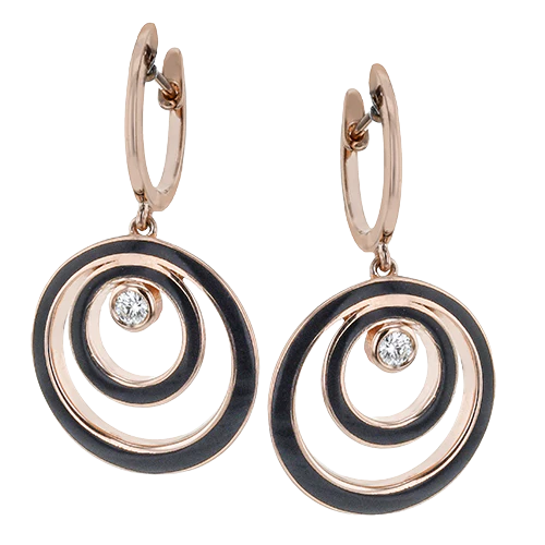 Earring in 18k Gold with Diamonds
