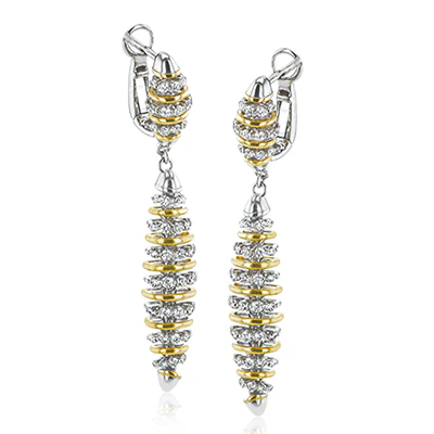 Earring in 18k Gold with Diamonds - Image 2