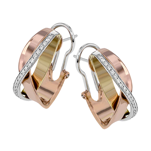 Earring in 18k Gold with Diamonds