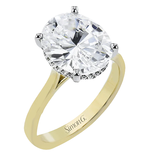 Engagement Ring in 18k Gold with Diamonds - Image 2