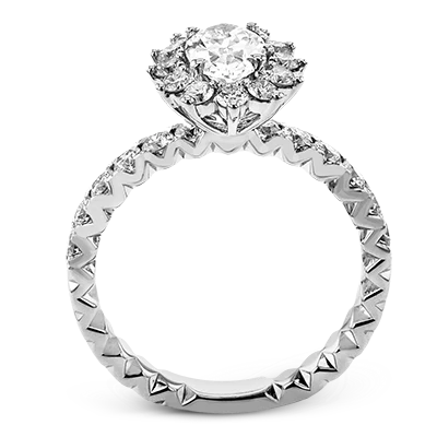 Engagement Ring in 18k Gold with Diamonds - Image 2