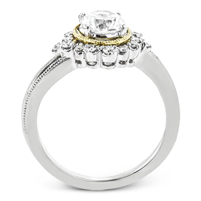 Engagement Ring in 18k Gold with Diamonds - Image 3