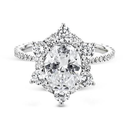 Engagement Ring in 18k Gold with Diamonds - Image 5