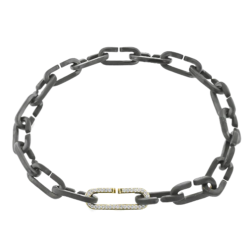 Gent Bracelet in 18k Gold with Diamonds