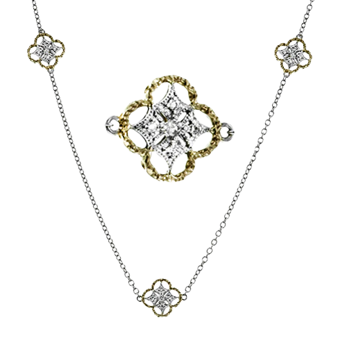 Necklace in 18k Gold with Diamonds