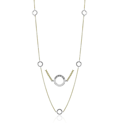 Necklace in 18k Gold with Diamonds