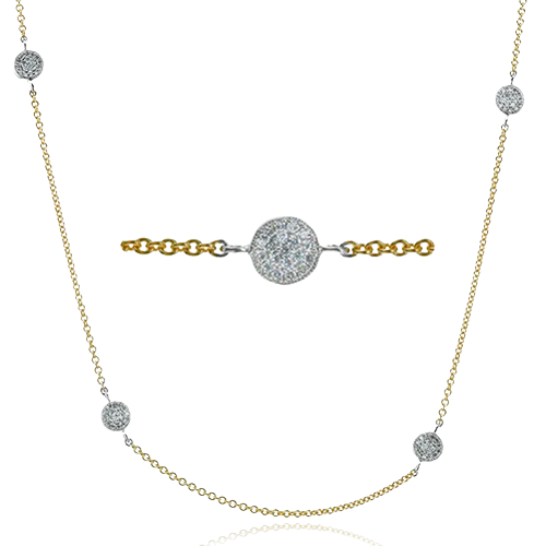 Necklace in 18k Gold with Diamonds