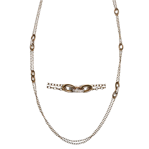Necklace in 18k Gold with Diamonds