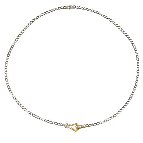 Necklace in 18k Gold with Diamonds