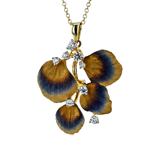 Pendant in 18k Gold with Diamonds - Image 3