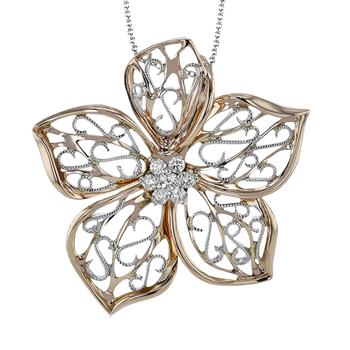 Pendant in 18k Gold with Diamonds