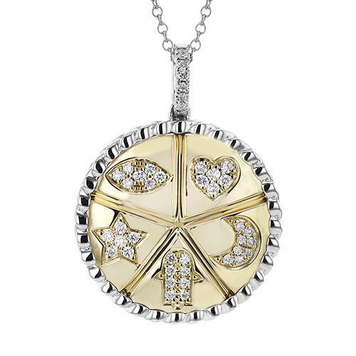 Pendant in 18k Gold with Diamonds