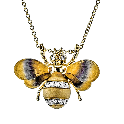 Pendant in 18k Gold with Diamonds - Image 2