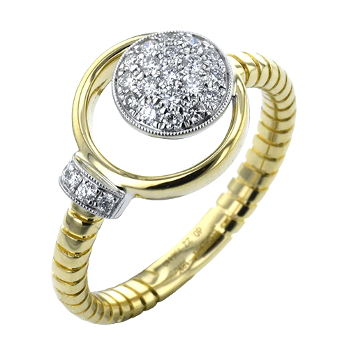 Right Hand Ring in 18k Gold with Diamonds
