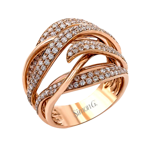 Right Hand Ring in 18k Gold with Diamonds