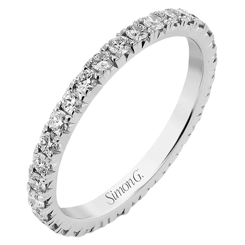 Wedding Band in 18k Gold with Diamonds